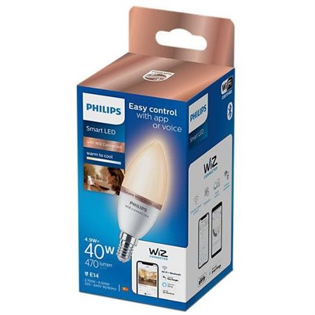 Bec LED inteligent Philips, lumanare, Wi