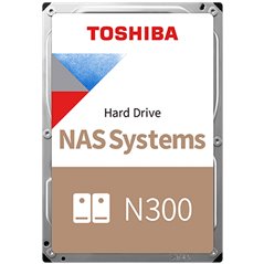 HDD NAS TOSHIBA N300 CMR (3.5'' 4TB, 7200RPM, 256MB, SATA 6Gbps, RV Sensors), bulk