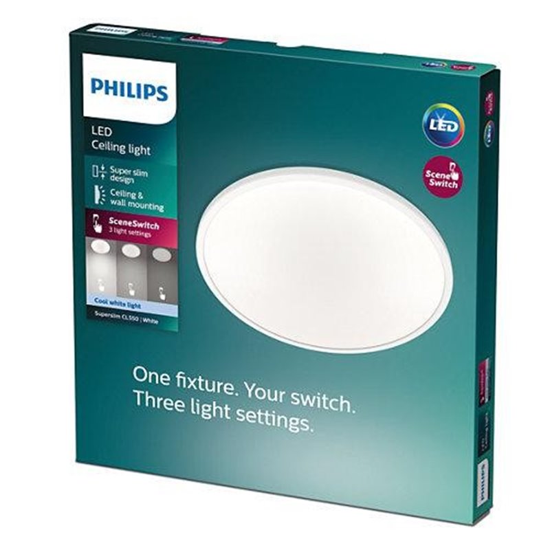 Plafoniera LED Philips Superslim CL550,