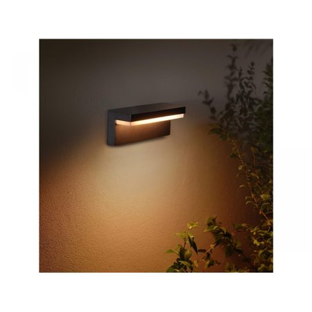 Nyro Hue WACA wall lantern black 1x13.5
