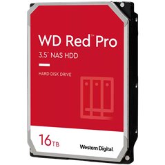 HDD NAS WD Red Pro CMR (3.5'', 16TB, 512MB, 7200 RPM, SATA 6Gbps, 300TB/year)