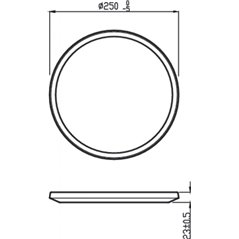 Plafoniera LED Philips Superslim CL550,