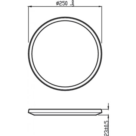 Plafoniera LED Philips Superslim CL550,