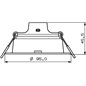 Spot LED incastrat Philips Meson, 5.5W,