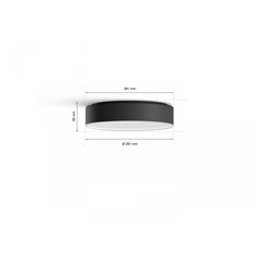 Hue Enrave S ceiling lamp black