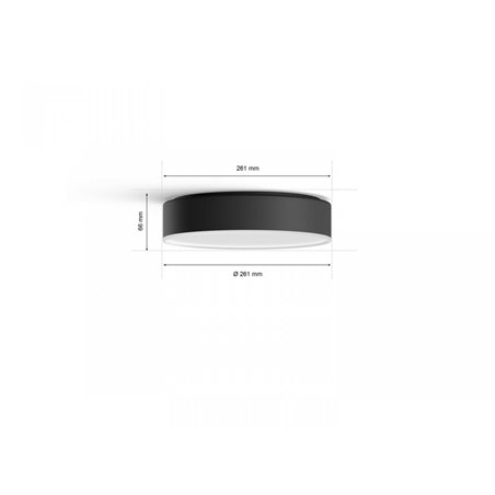 Hue Enrave S ceiling lamp black