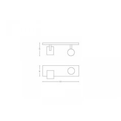 Runner Hue bar/tube white 2x5W 230V