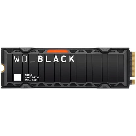SSD WD Black SN850 HeatSink 1TB M.2 2280 PCIe Gen4 x4 NVMe, Read/Write: 7000/5300 MBps, IOPS 1000K/720K, TBW: 600