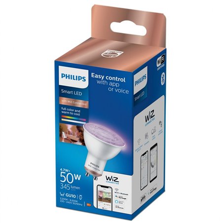 Bec LED RGB inteligent Philips spot, Wi-
