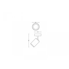 Fugato single spot black 1x5.7W 240V