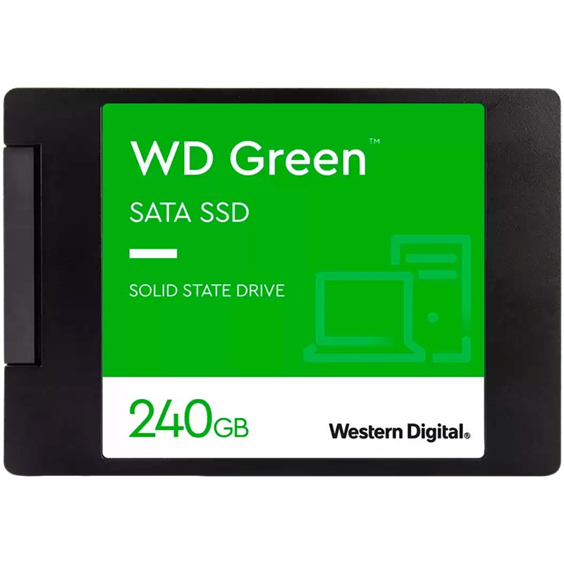 SSD WD Green 240GB SATA 6Gbps, 2.5'', 7mm, Read: 545 MBps SSD WD Green 240GB SATA 6Gbps, 2.5'', 7mm, Read: 545 MBps