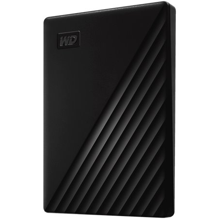 HDD Extern WD My Passport 1TB, 256-bit AES hardware encryption, Backup Software, Slim, USB 3.2 Gen 1 Type-A up to 5 Gb/s, Black
