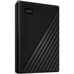 HDD Extern WD My Passport 1TB, 256-bit AES hardware encryption, Backup Software, Slim, USB 3.2 Gen 1 Type-A up to 5 Gb/s, Black