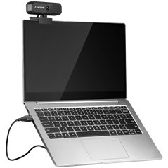 CANYON C2 720P HD 1.0Mega fixed focus webcam with USB2.0. connector, 360° rotary view scope, 1.0Mega pixels, built in MIC, Resol