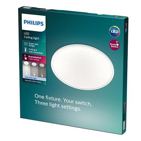 Plafoniera LED Philips Superslim CL550,