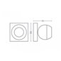 Buckram Hue ext. single spot black 1x5W