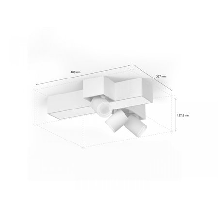 Centris Hue cross 3-spot white