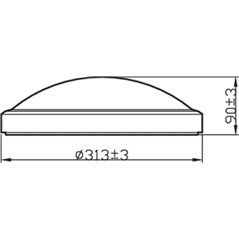 Plafoniera LED Philips Doris CL257, 17W,