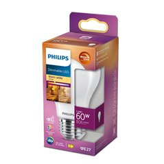 Bec LED Philips Classic A60, putere regl