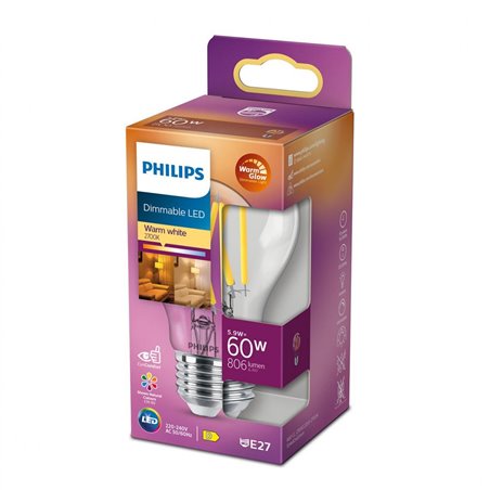 Bec LED vintage Philips Classic A60, put