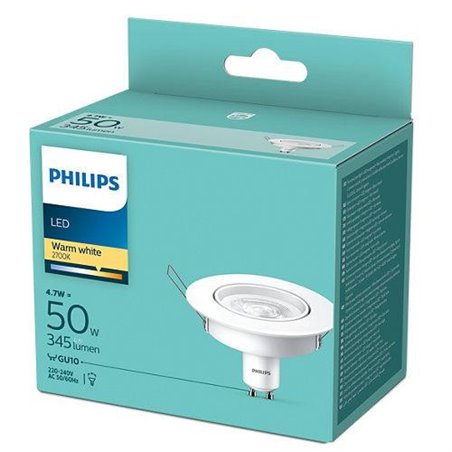 Bec LED spot Philips, GU10, 4.7W (50W),
