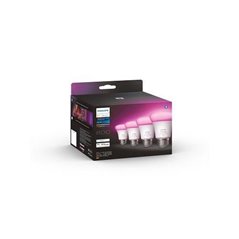 Pachet 4 becuri LED RGB inteligente Phil