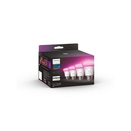 Pachet 4 becuri LED RGB inteligente Phil