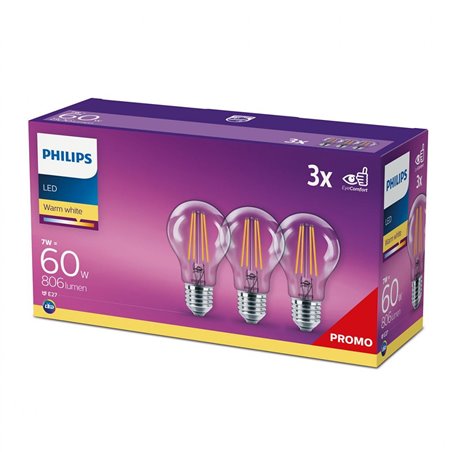 SET 3XBEC LED PHILIPS E27 8718699665081