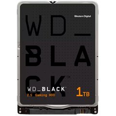HDD Mobile WD Black 1TB SMR (2.5'', 64MB, 7200 RPM, SATA 6Gbps)