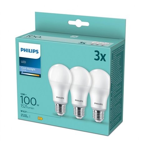 SET 6 BECURI LED 100W A60 E27 CDL FR ND