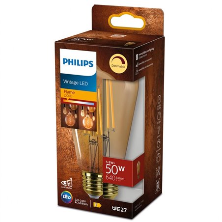 Bec LED vintage Philips ST64, intensitat