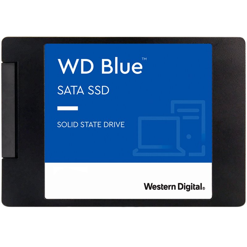SSD WD Blue SA510 1TB SATA 6Gbps, 2.5", 7mm, Read/Write: 560/520 MBps, IOPS 90K/82K, TBW: 400 SSD WD Blue SA510 1TB SATA 6Gbps, 2.5", 7mm, Read/Write: 560/520 MBps, IOPS 90K/82K, TBW: 400