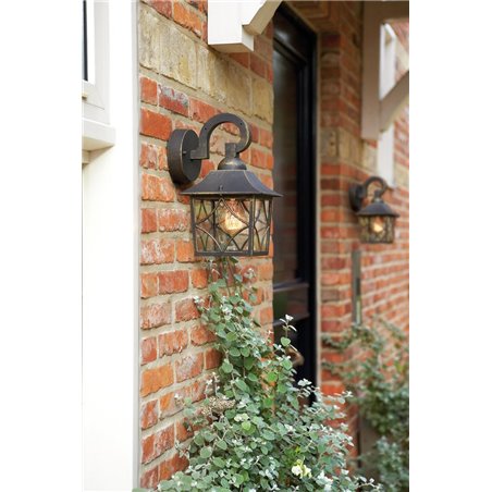 CAMBRIDGE wall lantern BlackBrush 1x60W