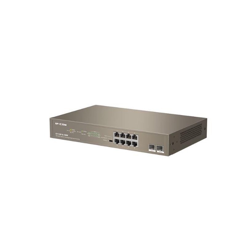 IP-COM 8-PORT + 2SFP GIGABIT SWITCH POE