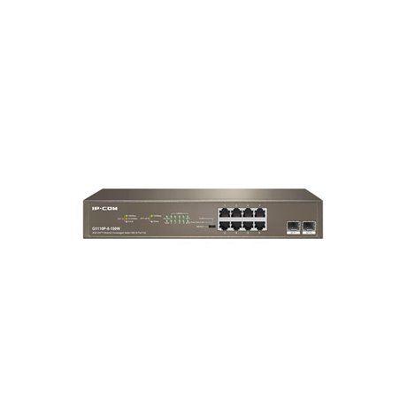 IP-COM 8-PORT + 2SFP GIGABIT SWITCH POE