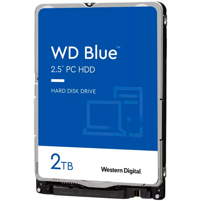 HDD Mobile WD Blue 2TB SMR (2.5'', 128MB, 5400 RPM, SATA 6Gbps) HDD Mobile WD Blue 2TB SMR (2.5'', 128MB, 5400 RPM, SATA 6Gbps)