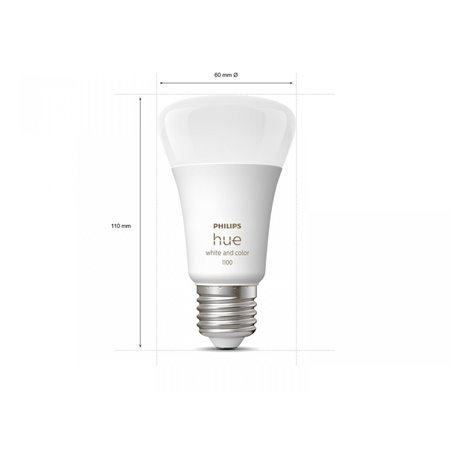 Pachet 2 becuri LED RGB inteligente Phil