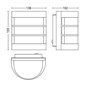 CALGARY wall lantern inox 1x60W 230V