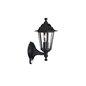 PEKING wall lantern black 1x60W 230V