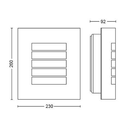 OSLO wall lantern anthracite 1x60W 230V