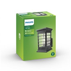 Patio wall lantern grey 1x60W 230V