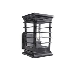 Patio wall lantern grey 1x60W 230V