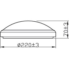 DORIS CL257 EC RD 6W 27K B HV IP44 06