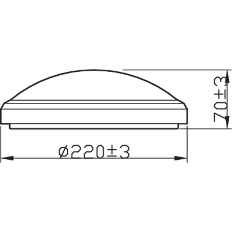 DORIS CL257 EC RD 6W 27K B HV IP44 06