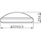 DORIS CL257 EC RD 6W 27K B HV IP44 06