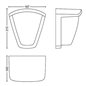 Kiskadee wall lantern anthracite 1x42W