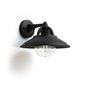 Cormorant wall lantern black 1x42W 230V