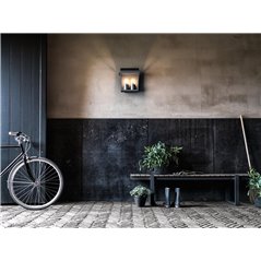 Harvest wall lantern black 2x42W 230V