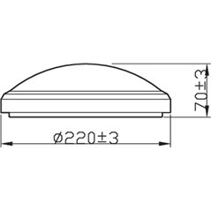 DORIS CL257 EC RD 6W 27K W HV IP44 06