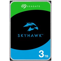 HDD Video Surveillance SEAGATE SkyHawk 3TB CMR (3.5", 256MB, SATA 6Gbps, RV Sensors, Rescue Data Recovery Services 3 ani, 180TB/